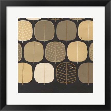 Framed Woodland Motif I Print