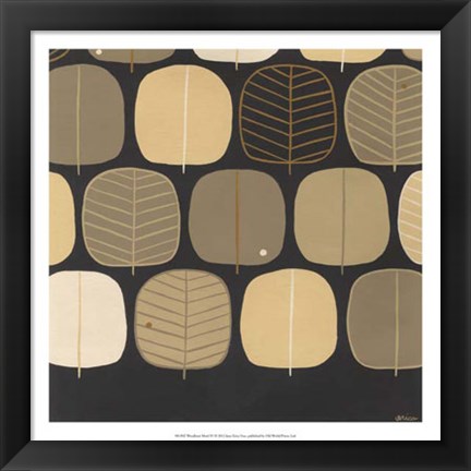 Framed Woodland Motif IV Print