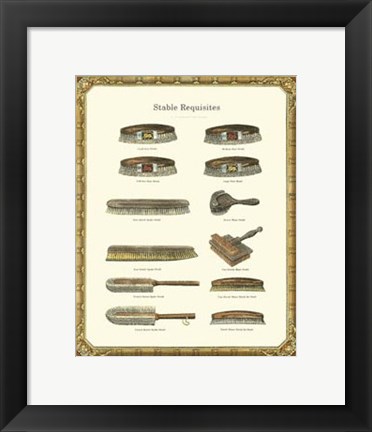 Framed Stable Requisites Print