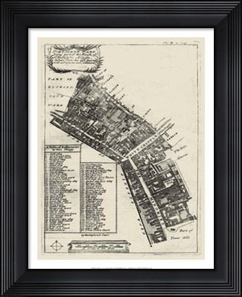 Framed Quays of London III Print