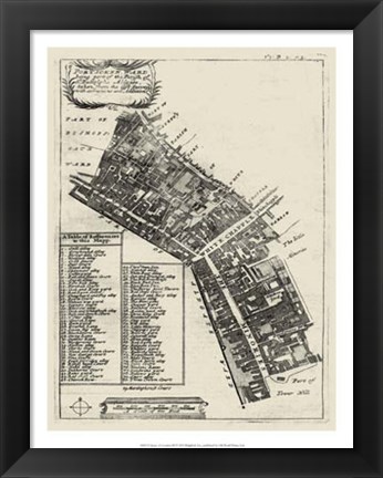 Framed Quays of London III Print
