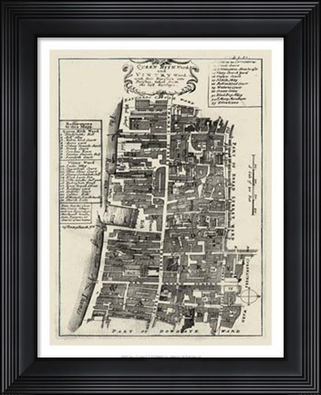 Framed Quays of London IV Print