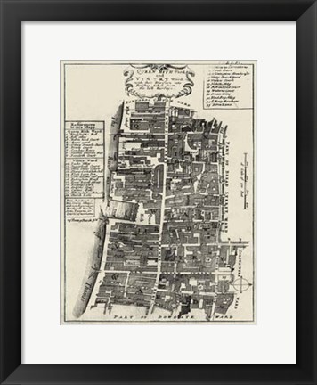 Framed Quays of London IV Print