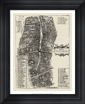 Framed Quays of London V Print