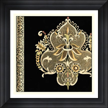 Framed Regal Adornment I Print