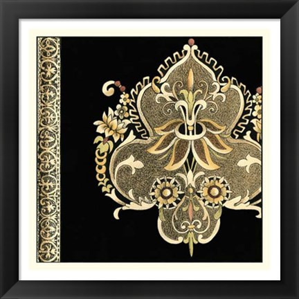 Framed Regal Adornment I Print