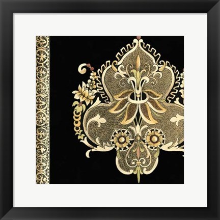 Framed Regal Adornment I Print