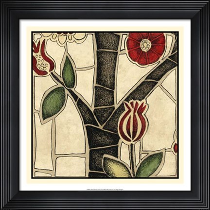 Framed Floral Mosaic III Print