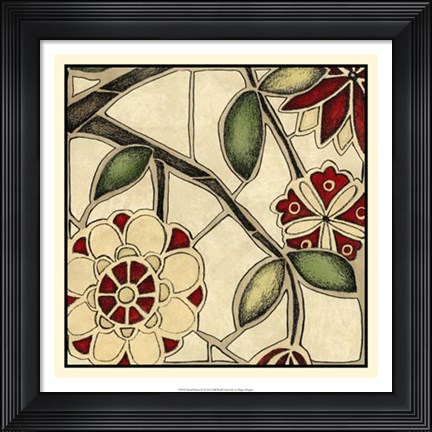 Framed Floral Mosaic IV Print