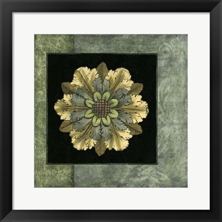 Framed Rosette Inset II Print