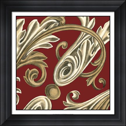 Framed Elegant Motif I Print