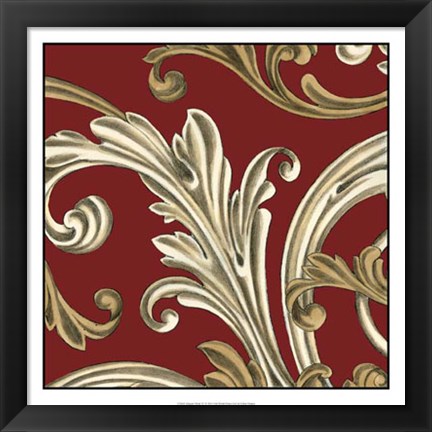 Framed Elegant Motif IV Print