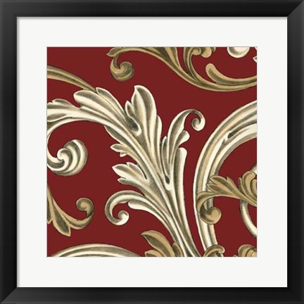 Framed Elegant Motif IV Print