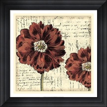 Framed Vintage Composition II Print