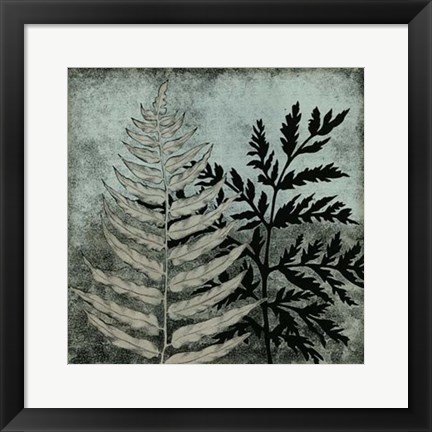 Framed Illuminated Ferns VI Print