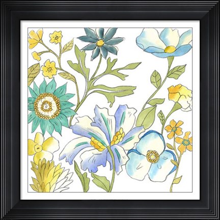 Framed Bouquet Garden III Print