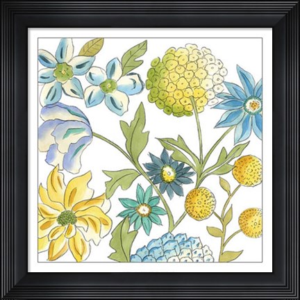 Framed Bouquet Garden IV Print