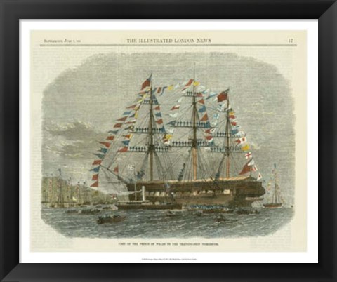 Framed Antique Clipper Ship I Print