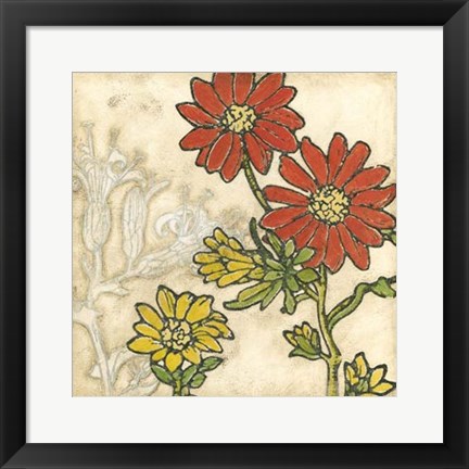 Framed Indian Summer Florals I Print