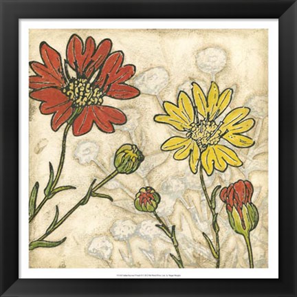 Framed Indian Summer Florals II Print