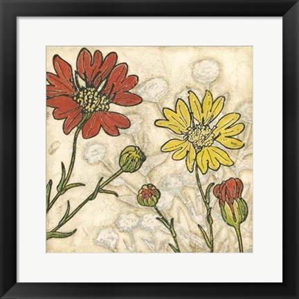 Framed Indian Summer Florals II Print