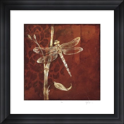 Framed Wings &amp; Damask VI Print