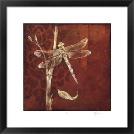 Framed Wings &amp; Damask VI Print