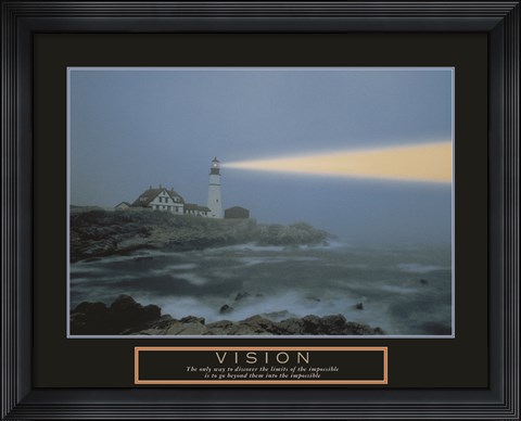 Framed Vision-Lighthouse Print