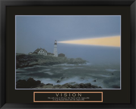 Framed Vision-Lighthouse Print