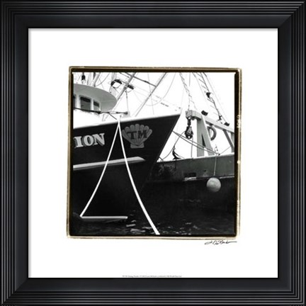 Framed Fishing Trawler I Print