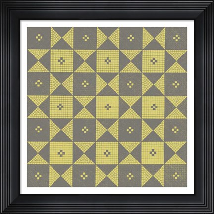 Framed Graphic Pattern III Print
