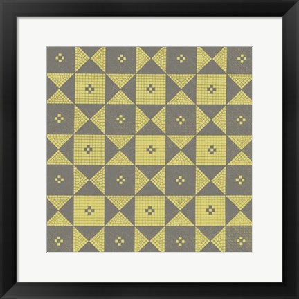 Framed Graphic Pattern III Print