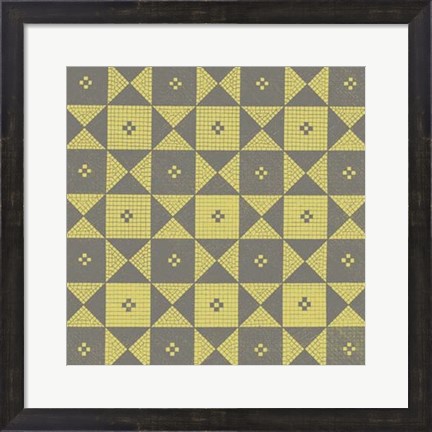 Framed Graphic Pattern III Print