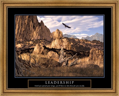 Framed Leadership-Eagle Print