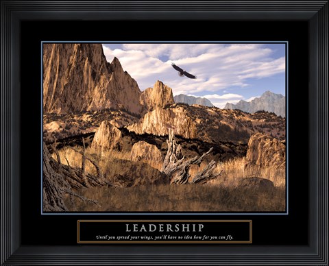 Framed Leadership-Eagle Print