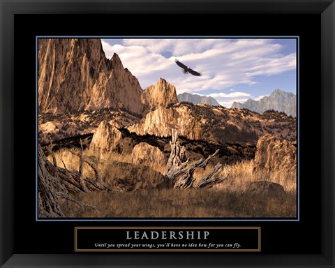 Framed Leadership-Eagle Print