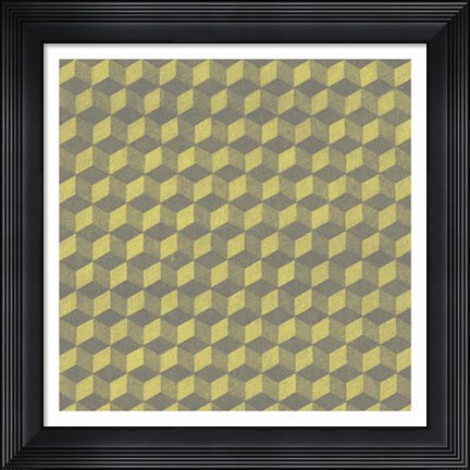 Framed Graphic Pattern V Print