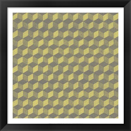 Framed Graphic Pattern V Print