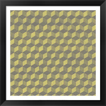 Framed Graphic Pattern V Print