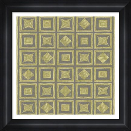Framed Graphic Pattern VI Print