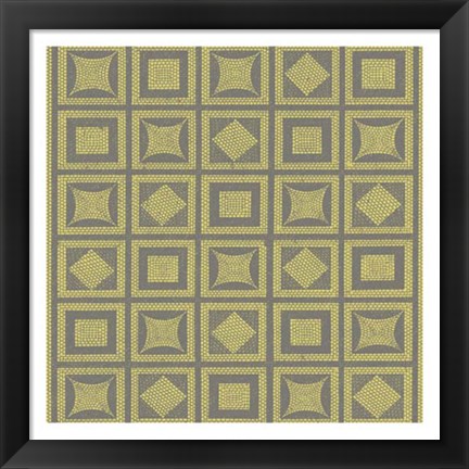 Framed Graphic Pattern VI Print