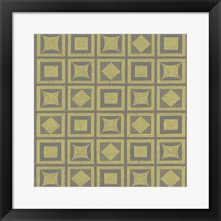 Framed Graphic Pattern VI Print