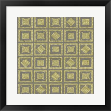 Framed Graphic Pattern VI Print