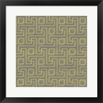Framed Graphic Pattern VIII Print