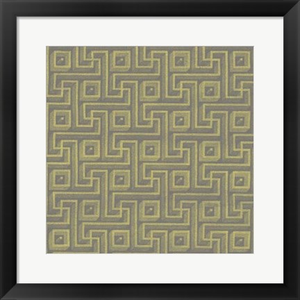 Framed Graphic Pattern VIII Print