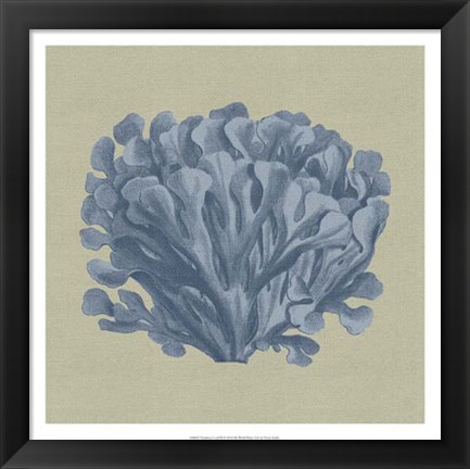 Framed Chambray Coral III Print