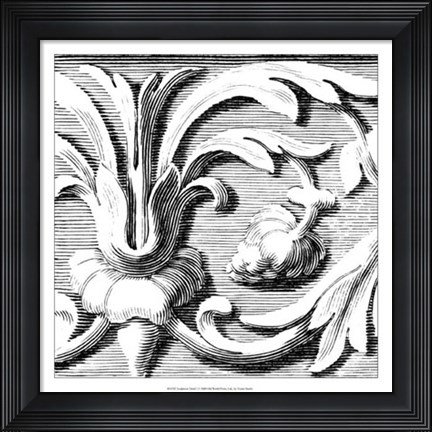 Framed Sculptural Detail I Print