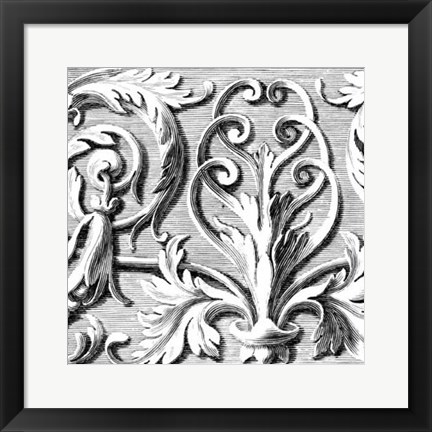 Framed Sculptural Detail II Print