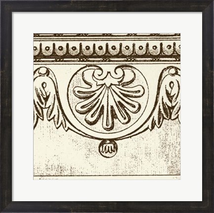 Framed Sepia Detail II Print