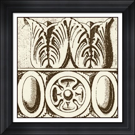 Framed Sepia Detail III Print